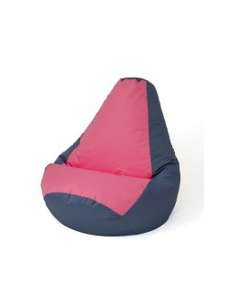 Puff GO GIFT Cinzento Cor de Rosa 140 x 100 cm Peru