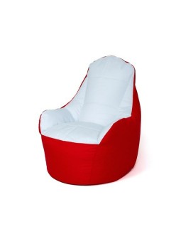 Puff GO GIFT Branco Vermelho Oxford tejido antidesgarros