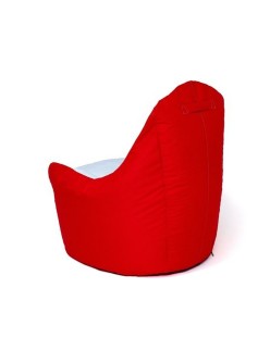Puff GO GIFT Branco Vermelho Oxford tejido antidesgarros