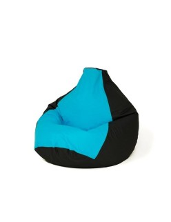 Puff GO GIFT Azul Preto 140 x 100 cm Peru