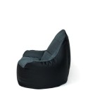 Puff GO GIFT Preto Grafite Oxford tejido antidesgarros