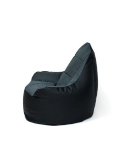 Puff GO GIFT Preto Grafite Oxford tejido antidesgarros
