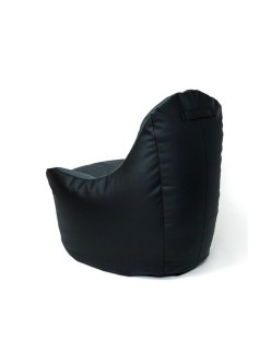 Puff GO GIFT Preto Grafite Oxford tejido antidesgarros