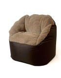 Puff GO GIFT Café Oxford tejido antidesgarros