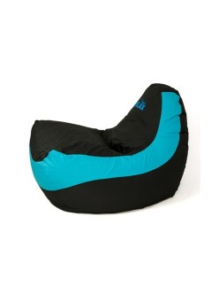 Puff GO GIFT Azul Preto Oxford tejido antidesgarros 140 x 100 x 100 cm 140 x 100 cm