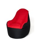 Puff GO GIFT Preto Vermelho Oxford tejido antidesgarros