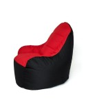 Puff GO GIFT Preto Vermelho Oxford tejido antidesgarros