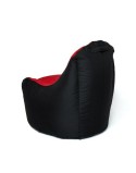 Puff GO GIFT Preto Vermelho Oxford tejido antidesgarros