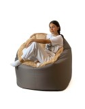 Puff GO GIFT Bronce Oxford tejido antidesgarros