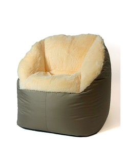 Pouf GO GIFT Crème Oxford tejido antidesgarros