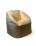 Puff GO GIFT Crema Oxford tejido antidesgarros