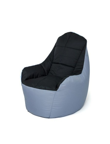 Pouf GO GIFT Noir Gris Oxford tejido antidesgarros Pouf GO GIFT Noir Gris Oxford tejido antidesgarros