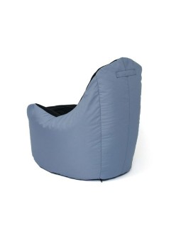 Pouf GO GIFT Noir Gris Oxford tejido antidesgarros