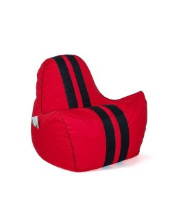 Puff GO GIFT Negro Rojo Oxford tejido antidesgarros 140 x 100 x 100 cm 140 x 100 cm