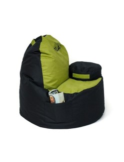 Puff GO GIFT Negro Oliva Oxford tejido antidesgarros 120 x 80 x 80 cm