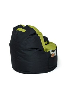 Puff GO GIFT Negro Oliva Oxford tejido antidesgarros 120 x 80 x 80 cm