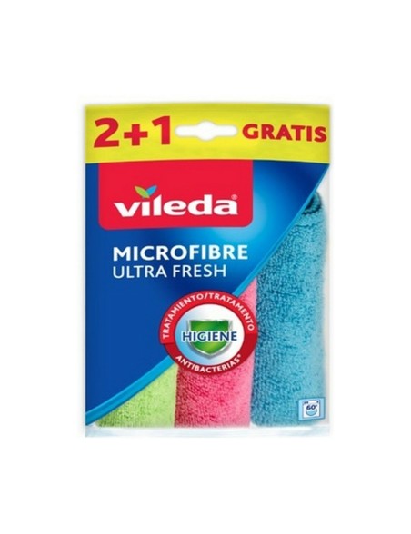 Bayeta microfibra Vileda 167602 Microfibra 3 Piezas (3 Unidades)