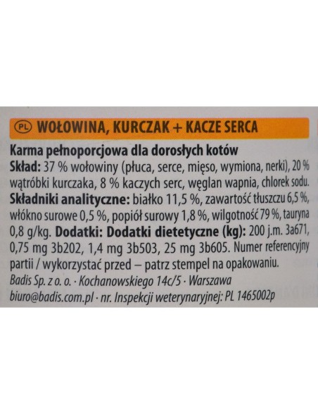 Katzenfutter Animonda Adult Huhn Rindfleisch Ente 200 g