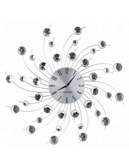 Orologio da Parete Esperanza EHC004 Nero/Argentato Argentato Metallo 150 cm
