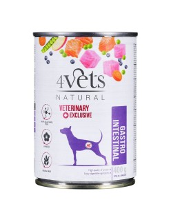 Alimentation humide 4VETS                                 Chiens adultes Dinde 400 g