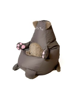 Puff GO GIFT Bronze Oxford Gato 105 x 80 cm