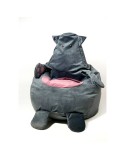 Puff GO GIFT Cinzento Oxford Gato 105 x 80 cm