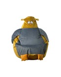 Puff GO GIFT Ouro Cinzento Oxford 105 x 80 cm