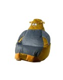 Puff GO GIFT Ouro Cinzento Oxford 105 x 80 cm