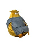 Puff GO GIFT Ouro Cinzento Oxford 105 x 80 cm