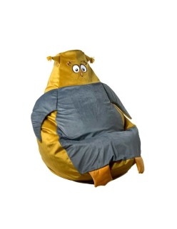 Puff GO GIFT Ouro Cinzento Oxford 105 x 80 cm