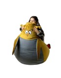 Puff GO GIFT Ouro Cinzento Oxford 105 x 80 cm