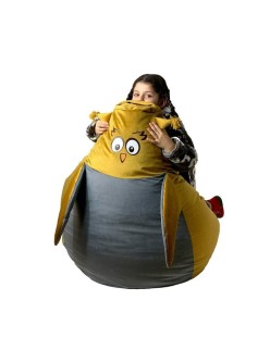Puff GO GIFT Ouro Cinzento Oxford 105 x 80 cm