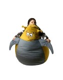 Puff GO GIFT Ouro Cinzento Oxford 105 x 80 cm