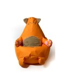 Puff GO GIFT Laranja Oxford Gato 105 x 80 cm