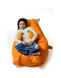 Puff GO GIFT Laranja Oxford Gato 105 x 80 cm