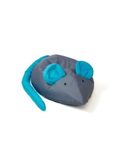 Puff GO GIFT Azul Cinzento Oxford Rato