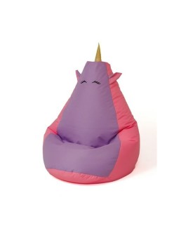 Puff GO GIFT Cor de Rosa Violeta Oxford 105 x 80 cm
