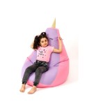 Puff GO GIFT Cor de Rosa Violeta Oxford 105 x 80 cm
