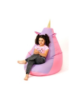 Puff GO GIFT Cor de Rosa Violeta Oxford 105 x 80 cm