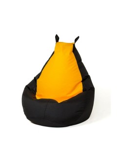 Puff GO GIFT Amarelo Preto Oxford 130 x 90 cm
