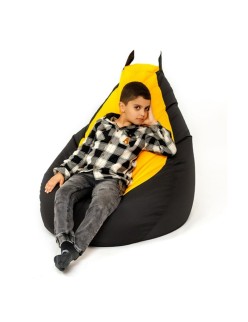 Puff GO GIFT Amarelo Preto Oxford 130 x 90 cm