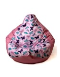 Puff GO GIFT Rosa-escuro 140 x 100 cm Peru