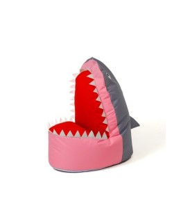 Puff GO GIFT Cinzento Cor de Rosa Oxford