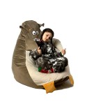 Puff GO GIFT Bege Bronze Oxford 130 x 90 cm