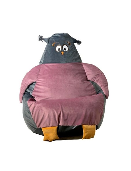 Puff GO GIFT Cinzento Cor de Rosa Oxford 105 x 80 cm Puff GO GIFT Cinzento Cor de Rosa Oxford 105 x 80 cm