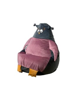 Puff GO GIFT Cinzento Cor de Rosa Oxford 105 x 80 cm