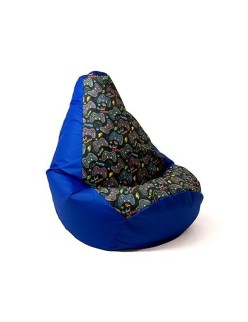 Puff GO GIFT Azul Oxford tejido antidesgarros 105 x 80 cm