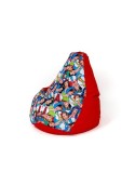Puff GO GIFT Vermelho 130 x 90 cm Peru