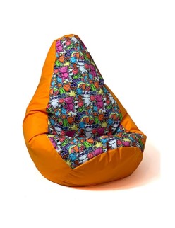 Puff GO GIFT Laranja 130 x 90 cm Peru
