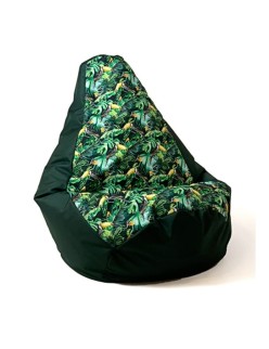 Puff GO GIFT Preto 140 x 100 cm Peru